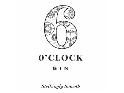 6 O'Clock Gin brand logo