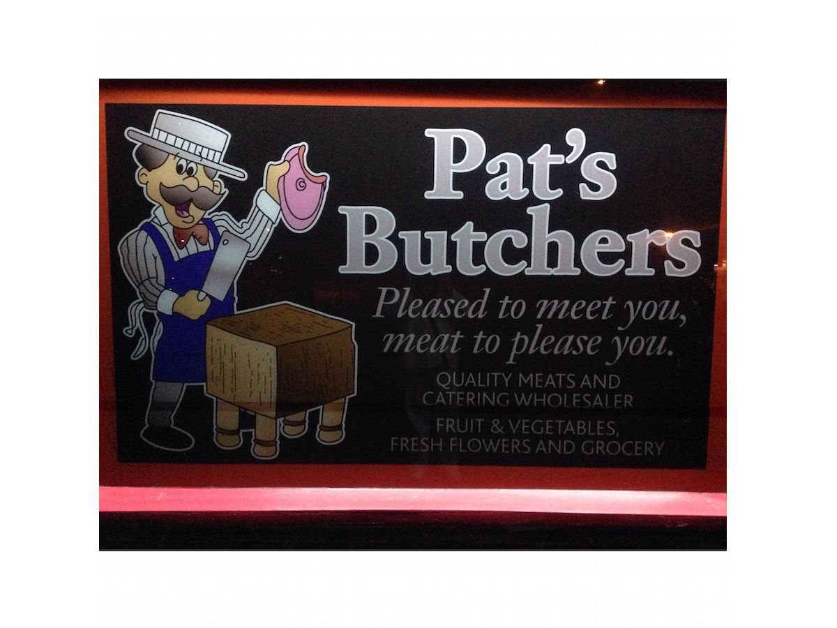 Pats Butchers brand logo