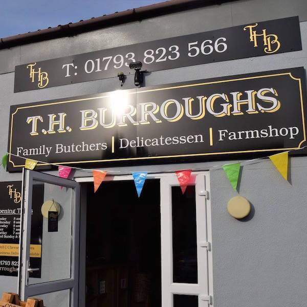 T.H Burroughs Family Butchers lifestyle logo