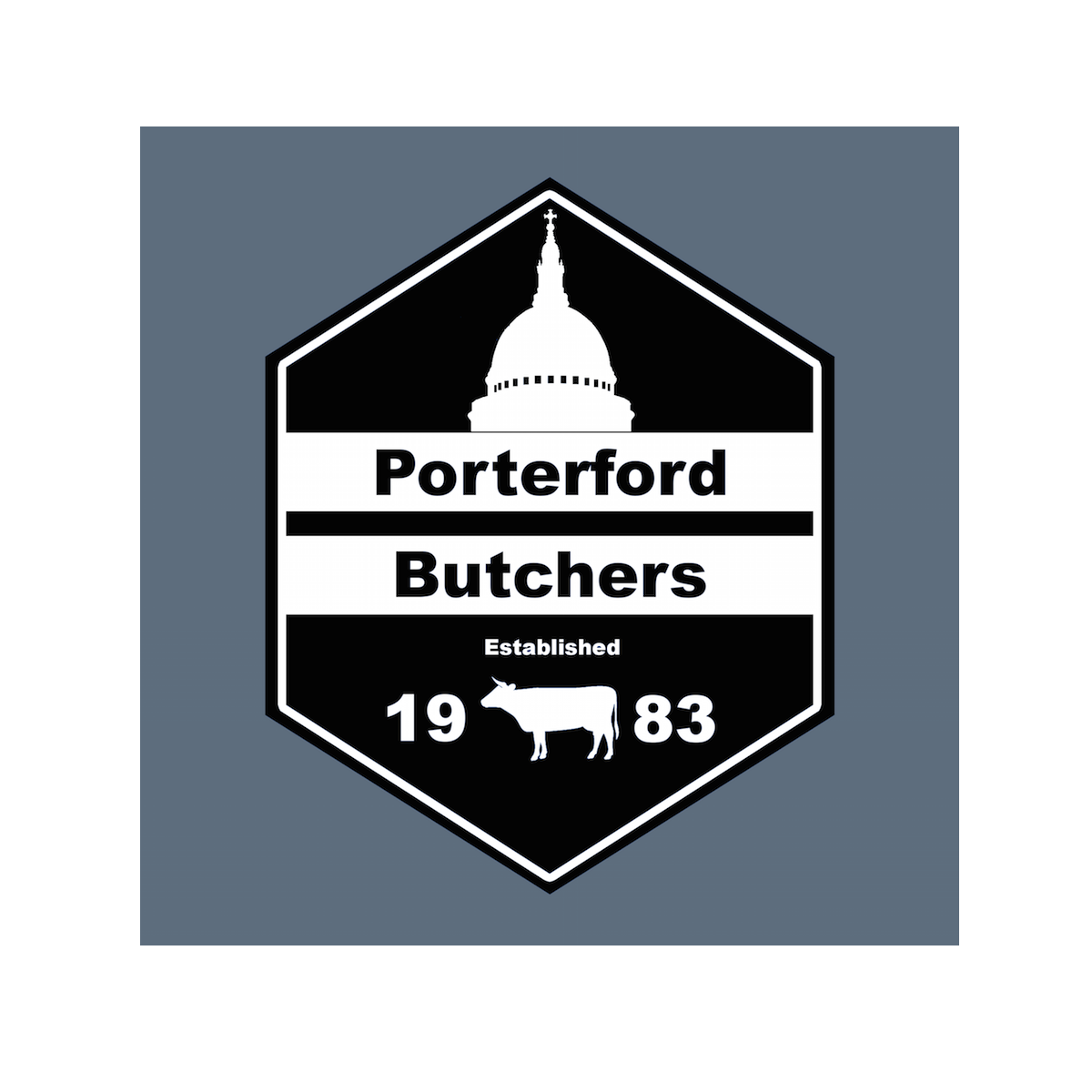 Porterford Butchers brand logo