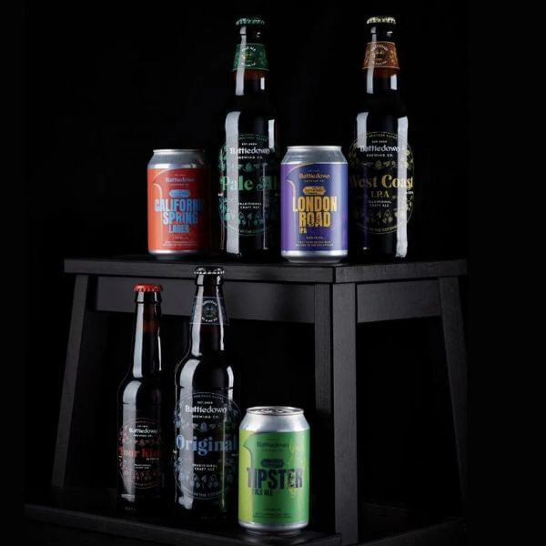 A glimpse of diverse products by Battledown Brewery, supporting the UK economy on YouK.