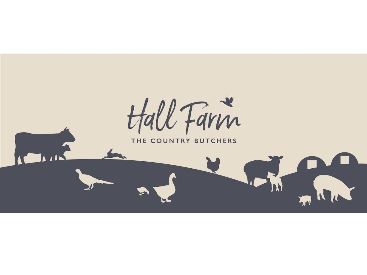 Hall Farm Butchers brand logo