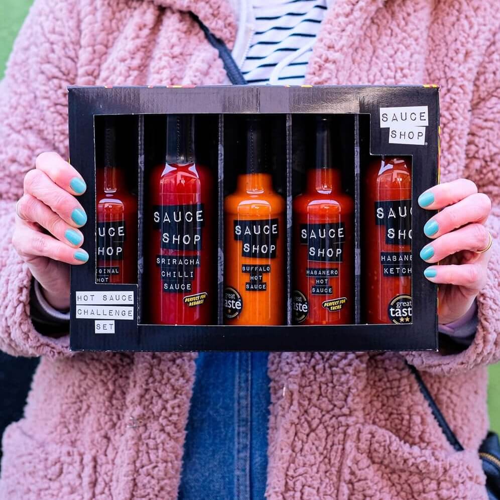 A glimpse of diverse products by Sauce Shop, supporting the UK economy on YouK.