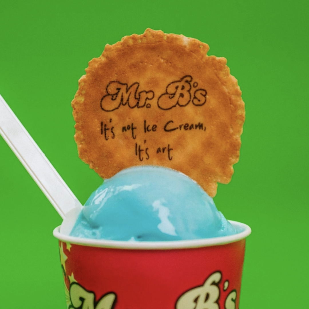 Mrs B's Ice Cream lifestyle logo