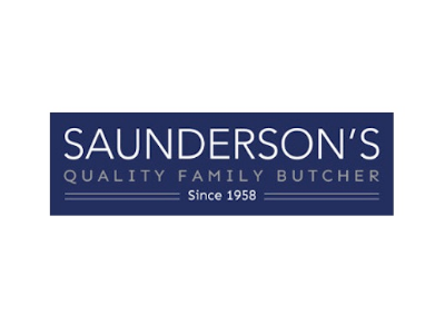 Saunderson's Butchers brand logo