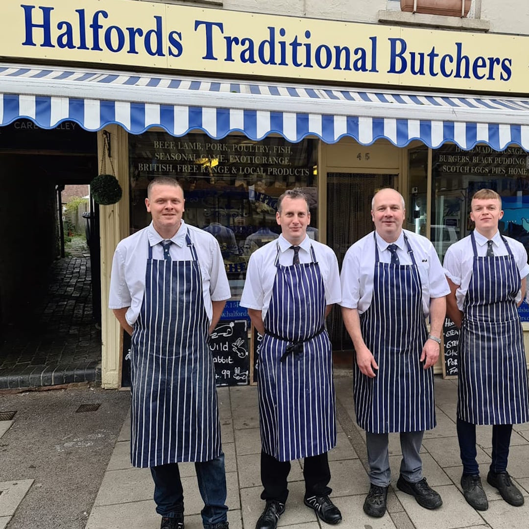 Halfords Traditional Butchers lifestyle logo