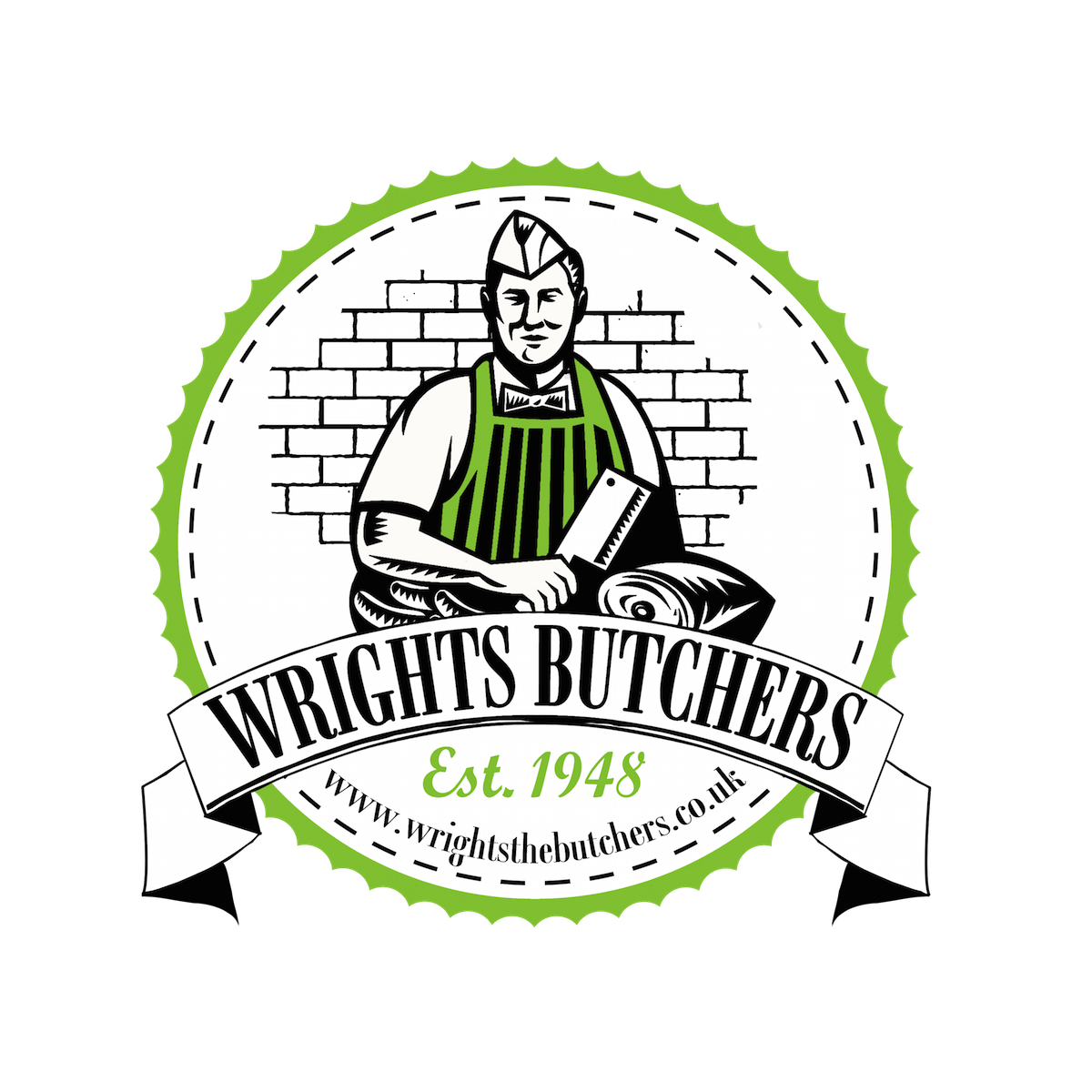 Wright Butchers brand logo