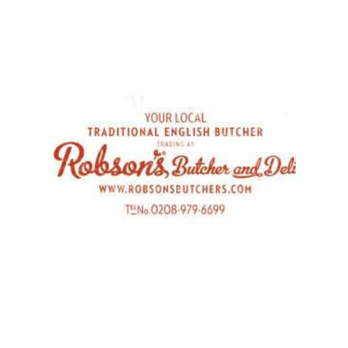 Robson's Butcher & Deli brand logo