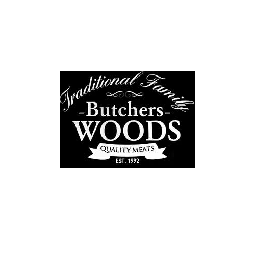 Woods Butchers brand logo