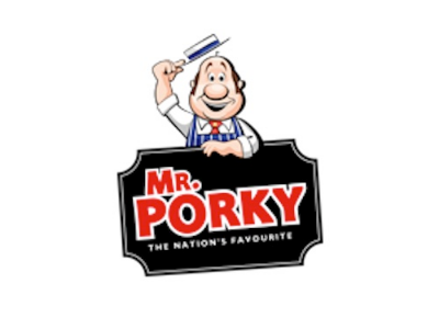 Mr Porky brand logo