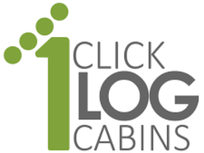 1Click Log Cabins brand logo