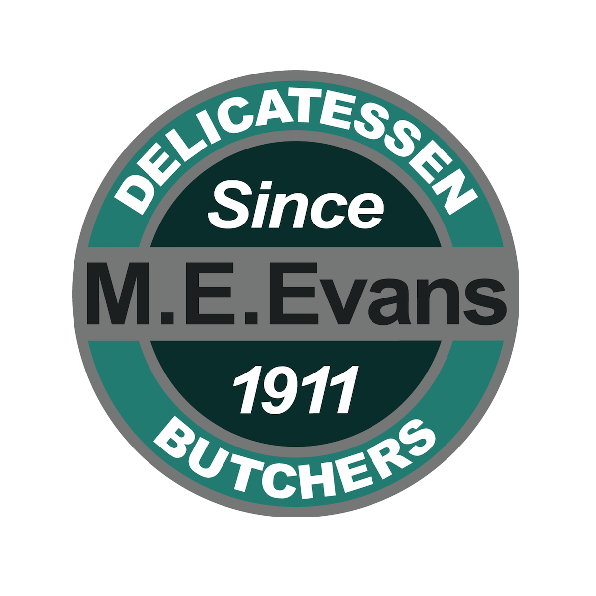 M E Evans Traditional Butchers brand logo