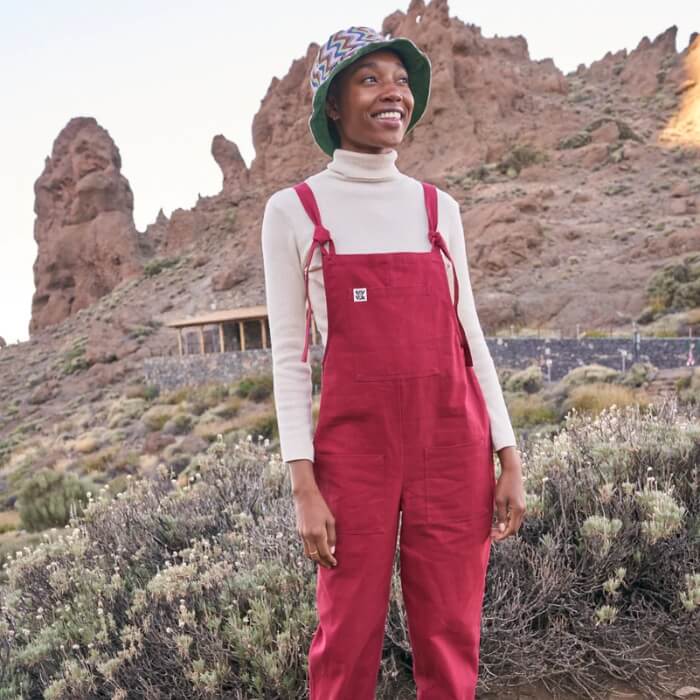 Image of Original Organic Cotton Dungaree by Lucy & Yak, designed, produced or made in the UK. Buying this product supports a UK business, jobs and the local community.
