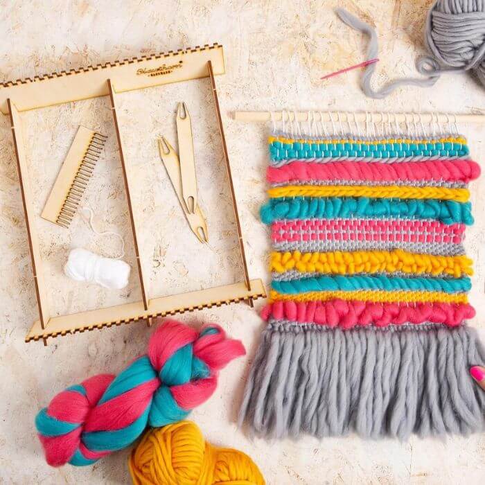 Image of Felt Jamboree Weaving Kit by Hawthorn Handmade, designed, produced or made in the UK. Buying this product supports a UK business, jobs and the local community.