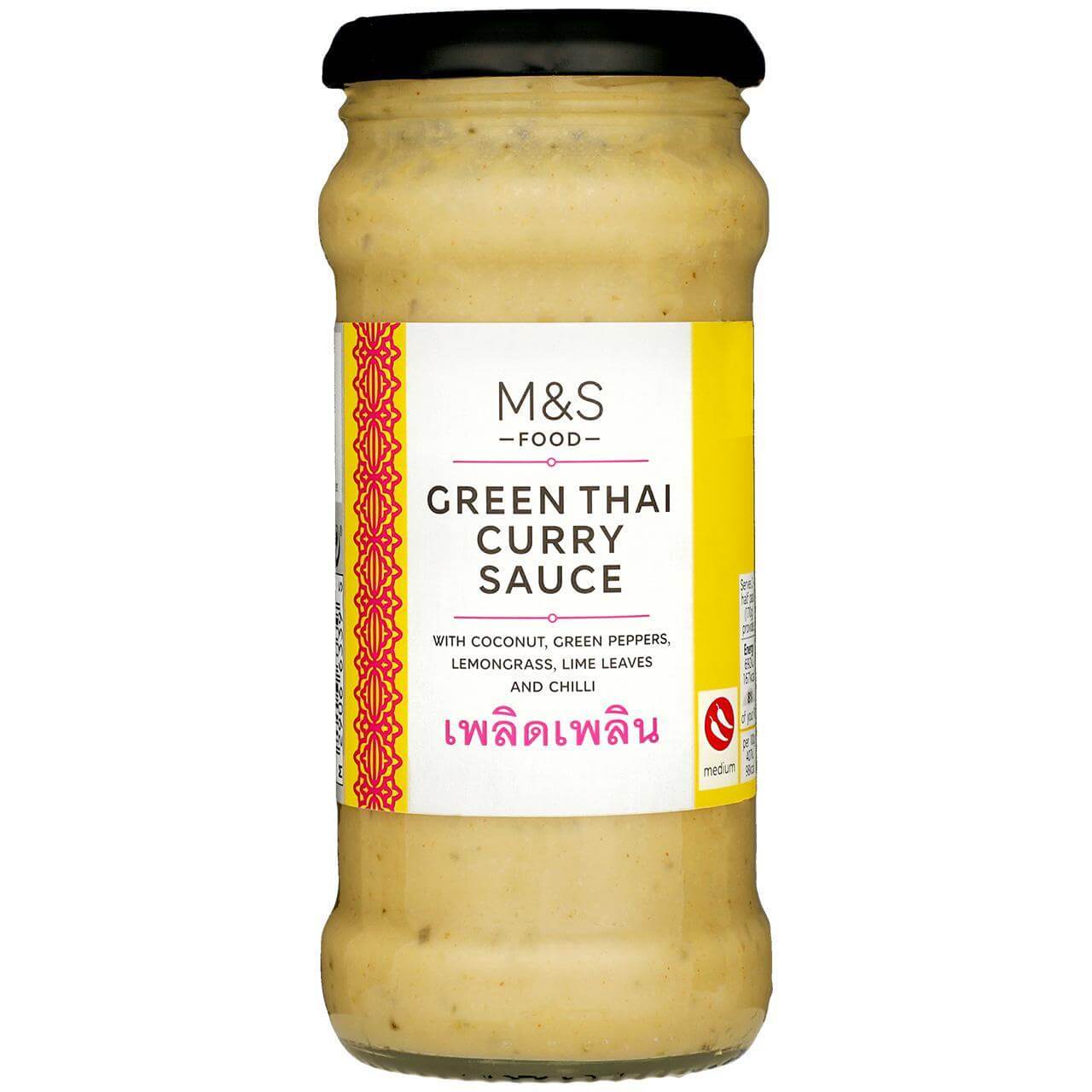 Image of M&S Thai Curry Sauce made in the UK by Marks & Spencer Food. Buying this product supports a UK business, jobs and the local community
