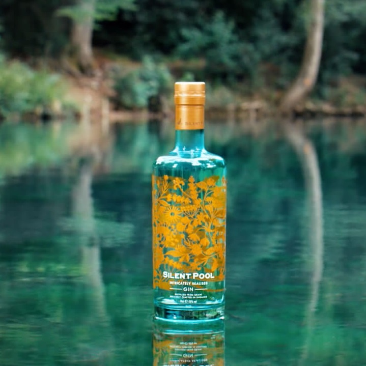 Image of Silent Pool Gin by Silent Pool Distillers, designed, produced or made in the UK. Buying this product supports a UK business, jobs and the local community.