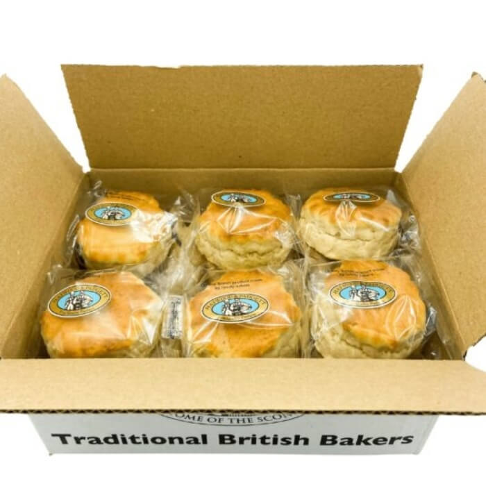 Image of Scones | Box of 18 made in the UK by Haywood & Padgett. Buying this product supports a UK business, jobs and the local community