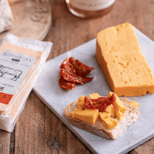 Image of Butlers Farmhouse Rothbury Red made in the UK by Butlers Farmhouse Cheeses. Buying this product supports a UK business, jobs and the local community
