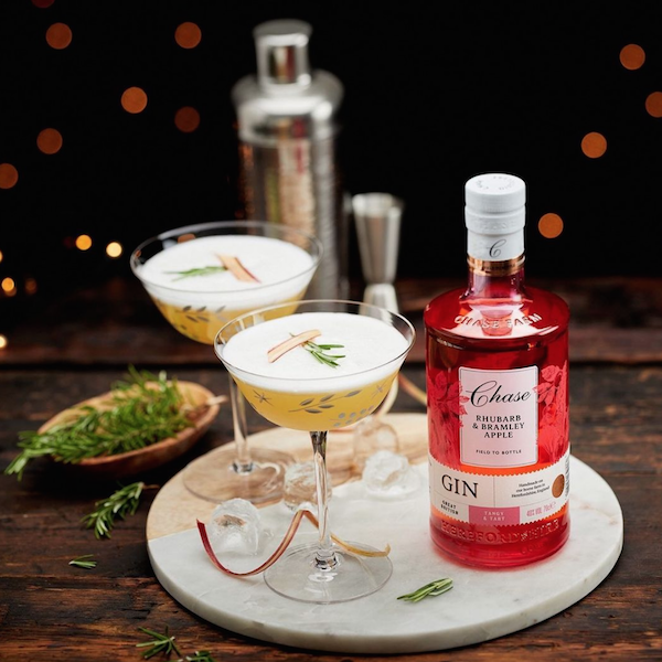 Image of Rhubarb & Bramley Apple Gin by Chase Distillery, designed, produced or made in the UK. Buying this product supports a UK business, jobs and the local community.