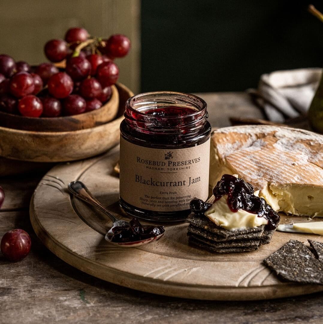 Image of Blackcurrant Jam by Rosebud Preserves, designed, produced or made in the UK. Buying this product supports a UK business, jobs and the local community.