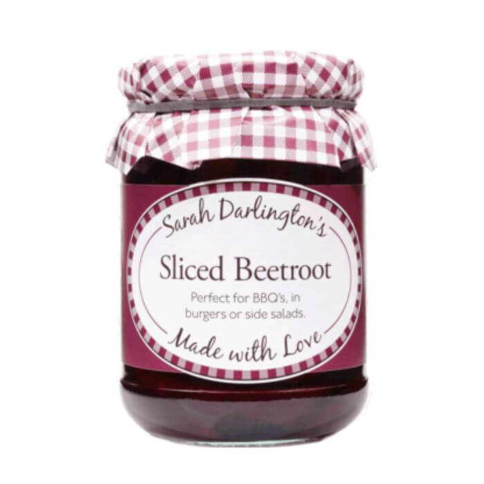Image of Sliced Beetroot made in the UK by Mrs Darlington's. Buying this product supports a UK business, jobs and the local community