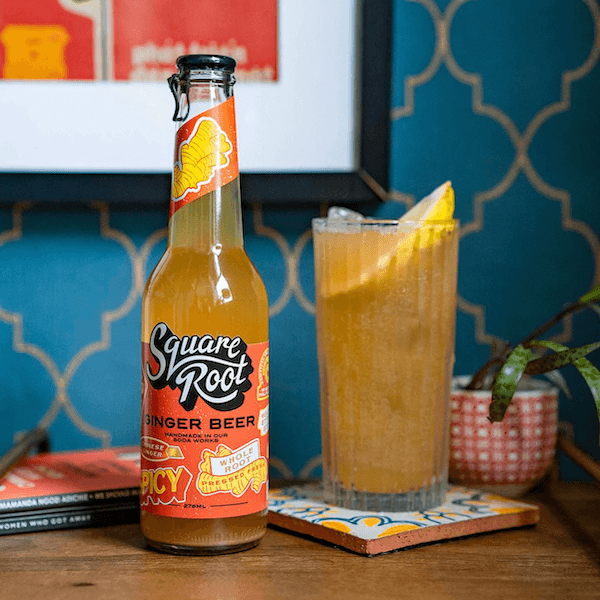 Image of Ginger Beer made in the UK by Square Root. Buying this product supports a UK business, jobs and the local community