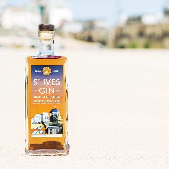Image of St Ives Blood Orange Gin made in the UK by Saint Ives Liquor Co.. Buying this product supports a UK business, jobs and the local community