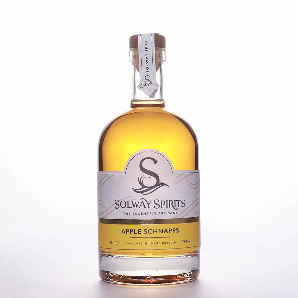 Image of Apple Schnapps by Solway Spirits, designed, produced or made in the UK. Buying this product supports a UK business, jobs and the local community.