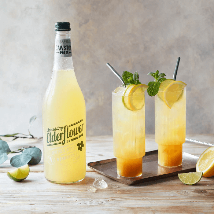 Image of Sparkling Elderflower Lemonade | 12x250ml made in the UK by Cawston Press. Buying this product supports a UK business, jobs and the local community