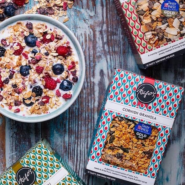 Image of Hugo's Cornish Granola by Hugo's Breakfast, designed, produced or made in the UK. Buying this product supports a UK business, jobs and the local community.