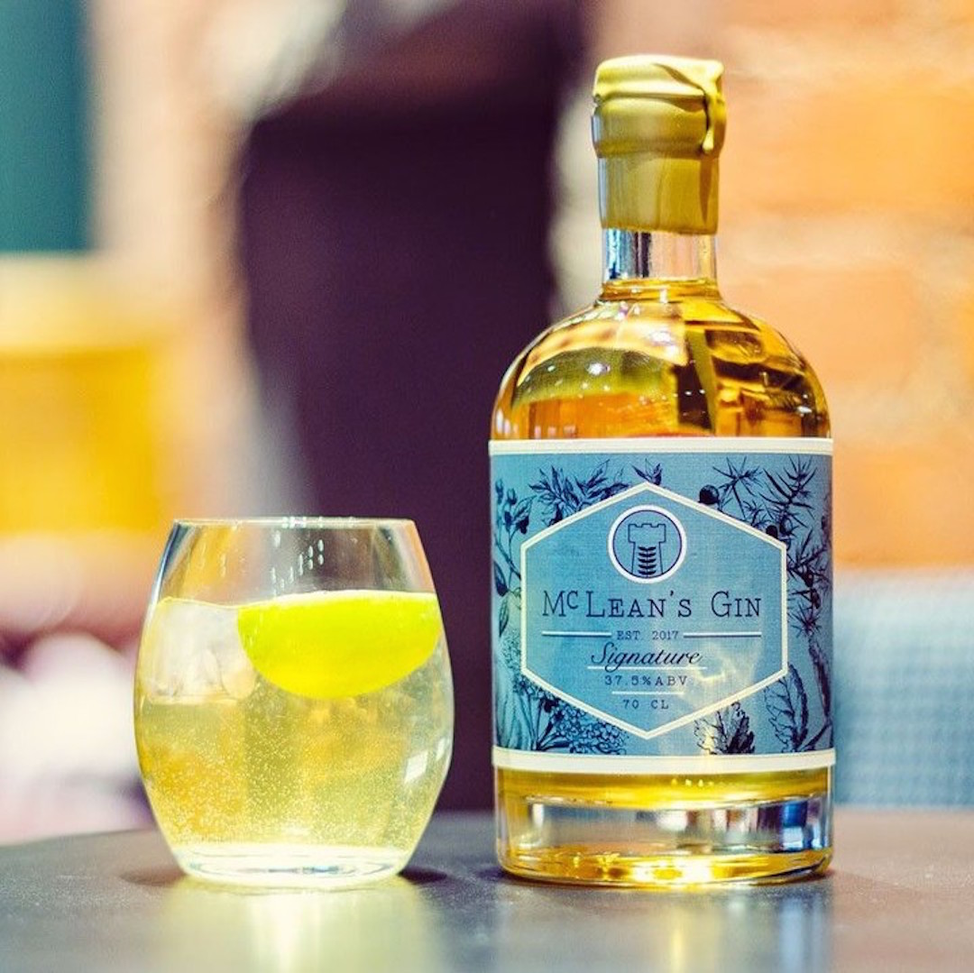 A glimpse of diverse products by McLean's Gin, supporting the UK economy on YouK.
