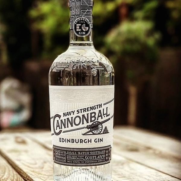 Image of Edinburgh Cannonball Navy Strength Gin made in the UK by Edinburgh Gin. Buying this product supports a UK business, jobs and the local community
