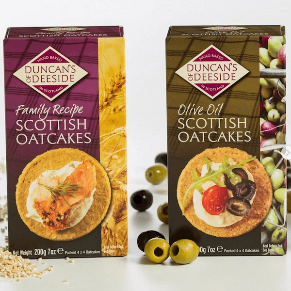 Image of Scottish Oatcakes made in the UK by Duncan's of Deeside. Buying this product supports a UK business, jobs and the local community