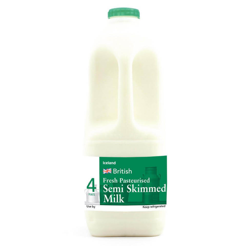 Image of Fresh Semi-Skimmed Milk made in the UK by Iceland. Buying this product supports a UK business, jobs and the local community