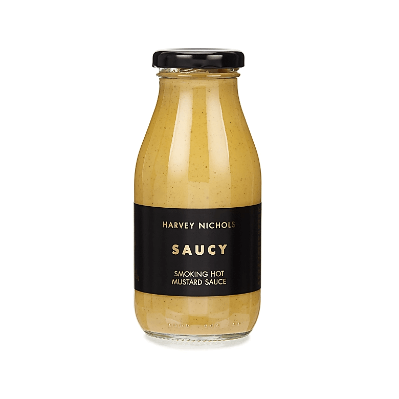 Image of Smoking Hot Mustard Sauce by Harvey Nichols, designed, produced or made in the UK. Buying this product supports a UK business, jobs and the local community.