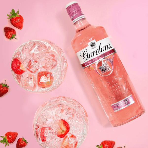 Image of Pink Gin made in the UK by Gordon's. Buying this product supports a UK business, jobs and the local community