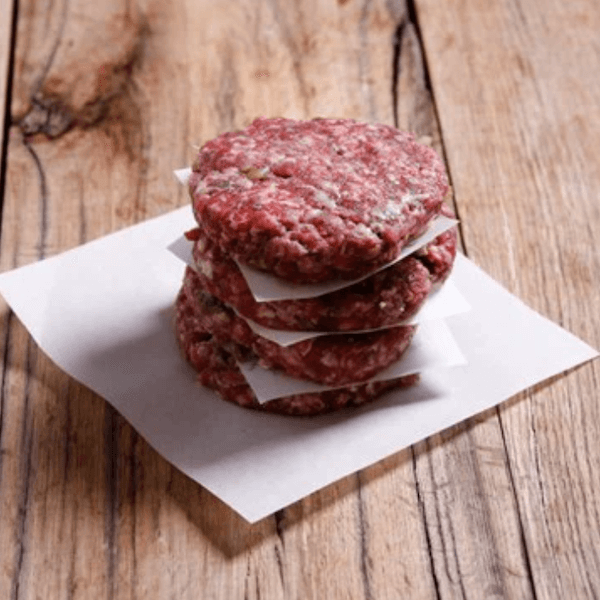 Image of Beef Burgers by Eversfield Organic, designed, produced or made in the UK. Buying this product supports a UK business, jobs and the local community.