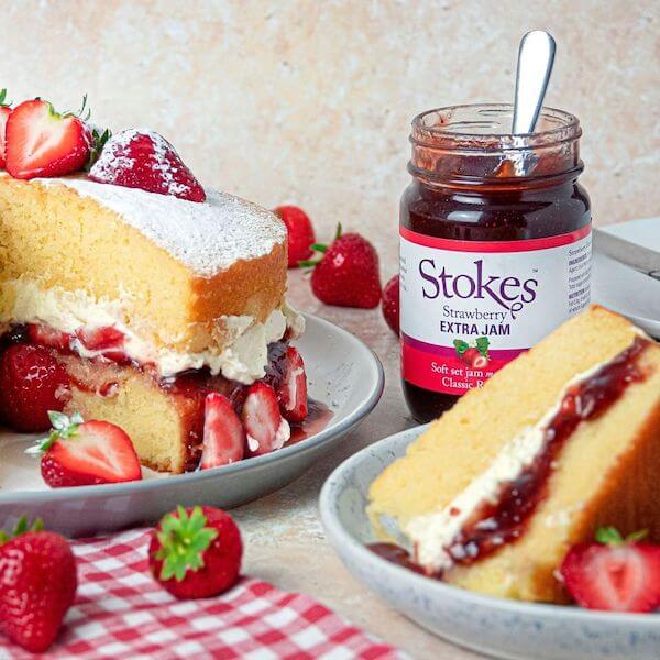 Image of Strawberry Jam made in the UK by Stokes. Buying this product supports a UK business, jobs and the local community