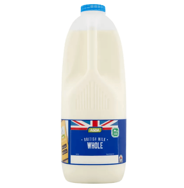 Image of Fresh Whole Milk made in the UK by Asda. Buying this product supports a UK business, jobs and the local community