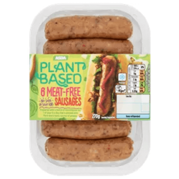 Image of Vegetarian Sausages made in the UK by Asda. Buying this product supports a UK business, jobs and the local community