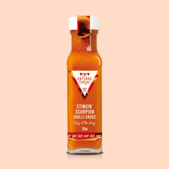Image of Stingin' Scorpion Chilli Sauce made in the UK by Cottage Delight. Buying this product supports a UK business, jobs and the local community