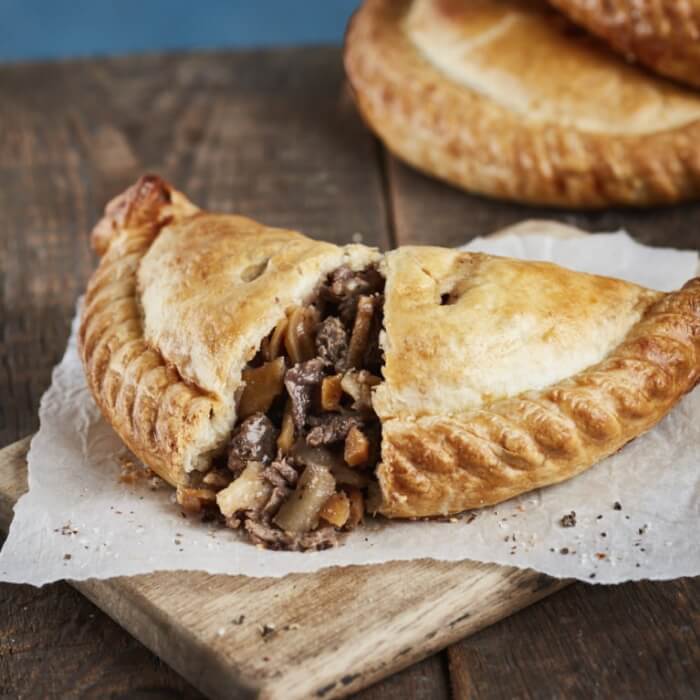 Image of Traditional Cornish Pasties | Box of 8 by Warrens Bakery for Savoury Pastry, designed, produced or made in the UK. Buying this product supports a UK business, jobs and the local community.