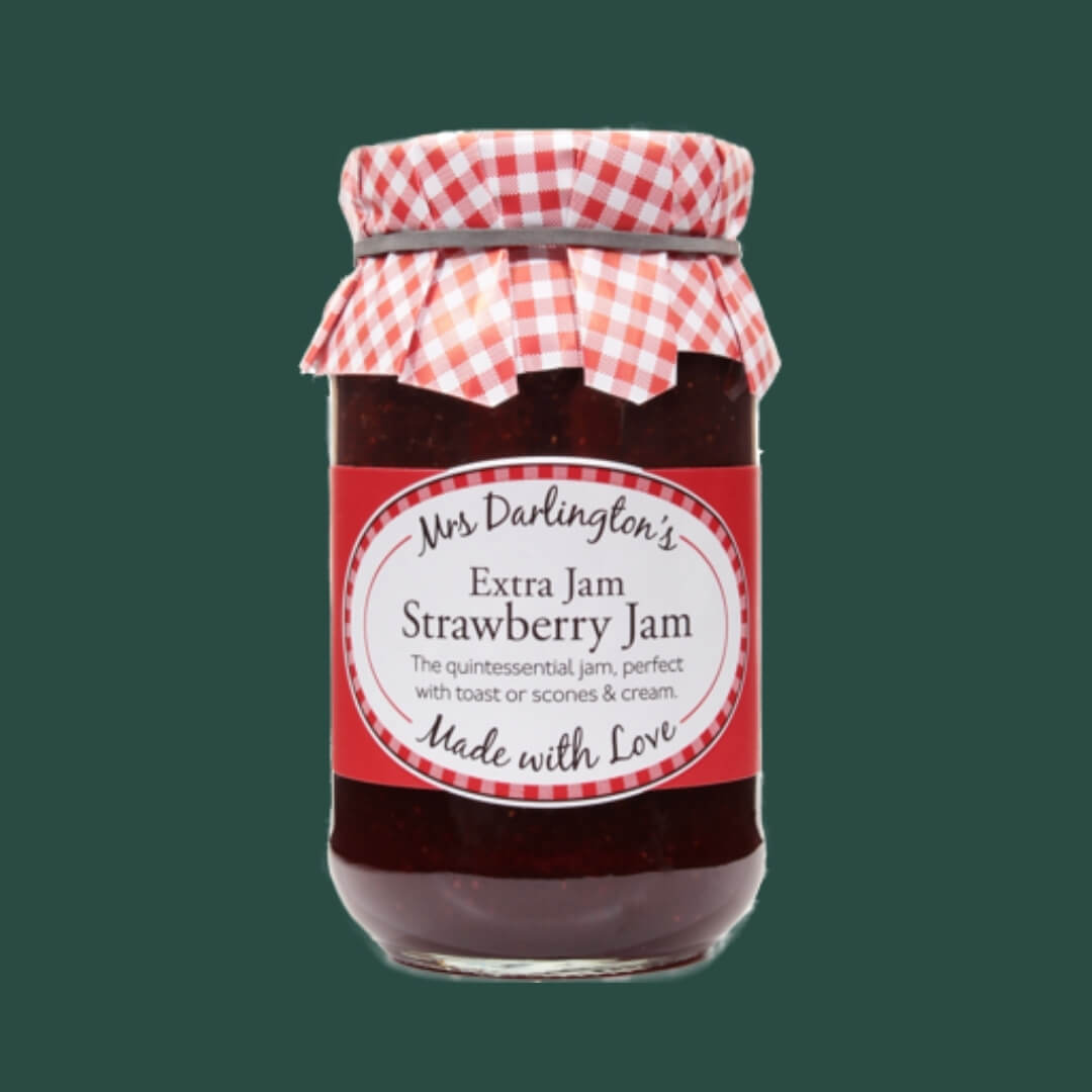 Image of Strawberry Jam by Mrs Darlington's, designed, produced or made in the UK. Buying this product supports a UK business, jobs and the local community.