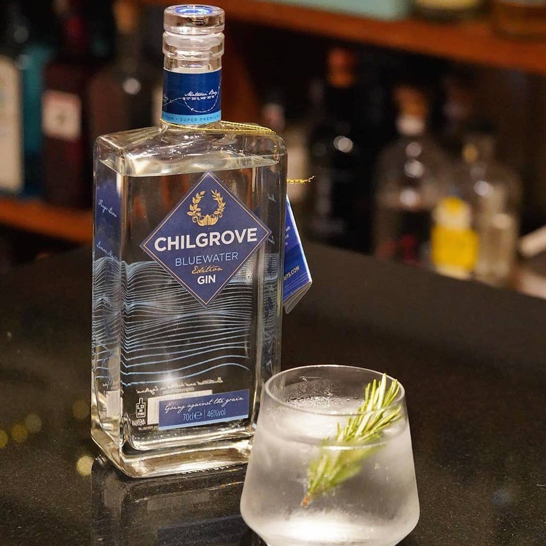 Image of Bluewater Gin by Chilgrove, designed, produced or made in the UK. Buying this product supports a UK business, jobs and the local community.