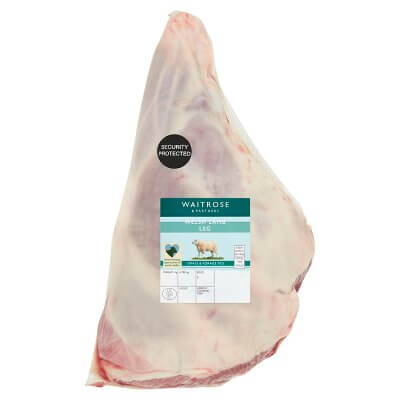 Image of British Succulent Whole Leg of Lamb made in the UK by Waitrose. Buying this product supports a UK business, jobs and the local community