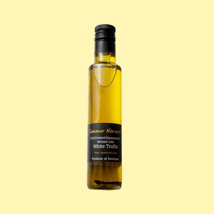 Image of White Truffle Oil by Summer Harvest, designed, produced or made in the UK. Buying this product supports a UK business, jobs and the local community.