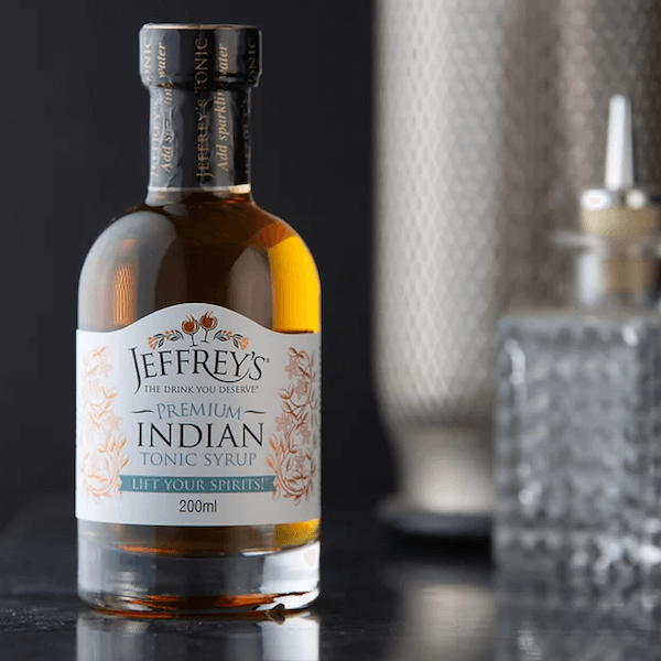 Image of Premium Indian Tonic Syrup by Jeffrey's Tonic, designed, produced or made in the UK. Buying this product supports a UK business, jobs and the local community.