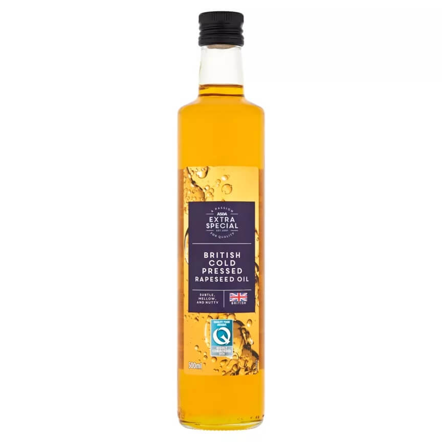 Image of Extra Special Cold-Pressed Rapeseed Oil made in the UK by Asda. Buying this product supports a UK business, jobs and the local community
