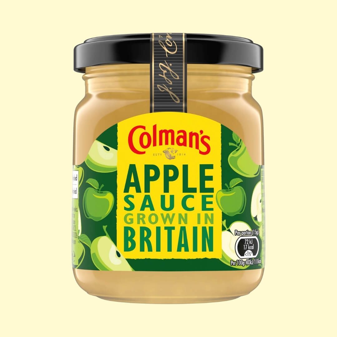 Image of Bramley Apple Sauce made in the UK by Colman's. Buying this product supports a UK business, jobs and the local community