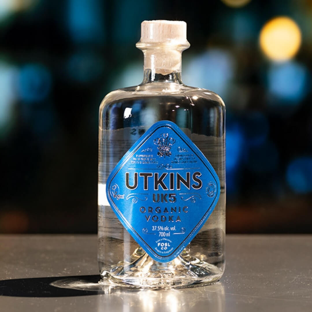Image of Utkins UK5 Vodka made in the UK by The Organic Spirits Company. Buying this product supports a UK business, jobs and the local community